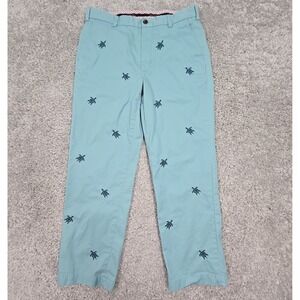 Brooks Brothers Clark Pants 34x30 (Fits 33x28.5) Blue Turtle Chino Preppy